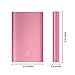 8000mAh Power Bank Portable USB Charger, iXCC Universal Compact External Battery Pack with 1-Feet Apple MFi Certified Lightning Cable - Pink