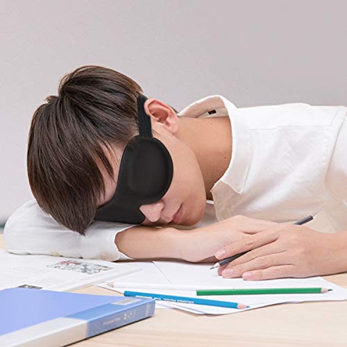 Sleep Mask, with Ice Silk for Men, Women | Adjustable Cold Silk Sleep Eye Mask Blocks 100% of Light | Innovative Total Comfort Design for Best Sleep Ever | Includes 2 Noise Cancelling Ear Plugs
