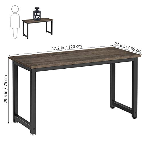 Homemaxs Computer Desk, 47inch Spacious Computer Table for Home Office