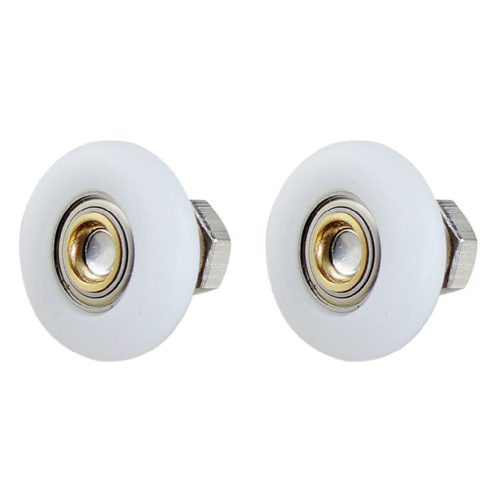 2PCS Replacement Shower Door Rollers Runners Wheels for Bathroom Kitchen Door(23mm)