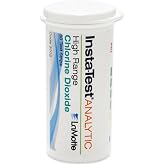 LaMotte Insta-Test 3002 Chlorine Dioxide Single Factor Test Strip, 0-500ppm Range (Vial of 50 Strips)