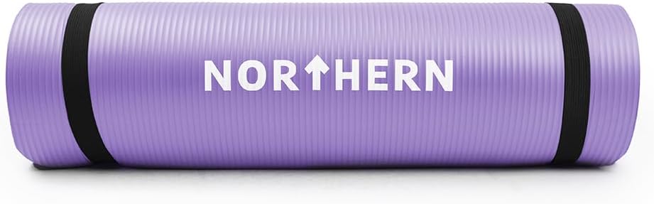Fashion Thirsty NORTHERN Yoga Mat 10mm Thick Non Slip Large Surface