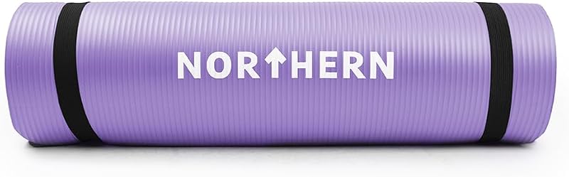 Fashion Thirsty NORTHERN Yoga Mat 10mm Thick Non Slip Large Surface