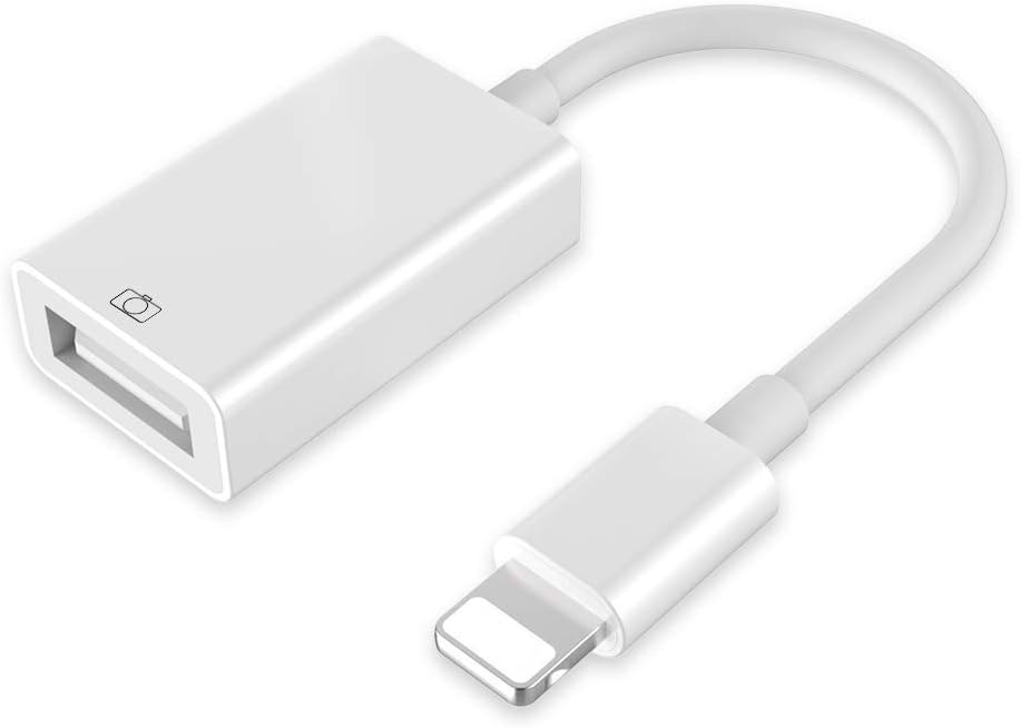 SUNKY USB Camera Adapter,USB Otg Cable adapter Male to USB Female Adapter compatible with phone/pad Otg Adapter Cable No App Required, Support 12 Before and After