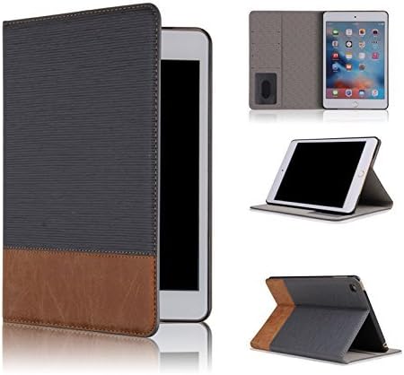 Qinda Luxury Leather Smart Flip Case Cover for Apple iPad Air [Sleep/Wake] (Light Blue)