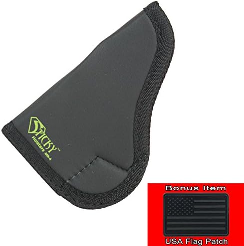 Sticky Holster MD-4 For S&amp;W Shield 9mm/40, and Similar Single Stack Sub-compacts w/ Up to 3.6" Barrel (w/ Bonus Velcro USA Black Flag Patch)