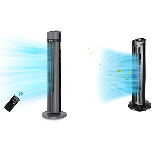 Amazon.com: PELONIS 40''Oscillating Tower Fan | Remote Control | Quiet  Stand Up Fan| Black u0026 30 Inch Oscillating Tower Fan, Black : Home u0026 Kitchen