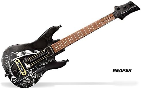 Decal Sticker for Guitar Hero Live Guitar Controller - Reaper Black