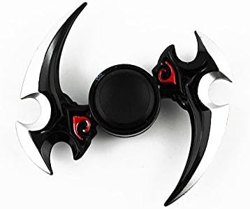 ONEMORES Tri Fidget Hand Spinner Finger Triangle Metal Focus Toy ADHD Autism Kids/Adult (Black)