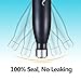 Insulated Water Bottle, 17 Oz Stainless Steel Double Wall Vacuum Sports Drink Bottles, Leak- proof and No Sweating Cola Shape Travel Bottles, Keeps Drinks Cold & Hot for 24 Hours (Black)