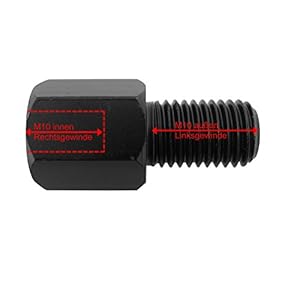 Spiegel achteruitkijkspiegel adapter Yamaha XT 750, 900 / XJ 750, 900 / XJR 1200 / achteruitkijkspiegel Yamaha DT 50, 80…