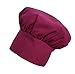 CHEFSKIN Hot Pink Fuchsia Chef Mushroom Hat Adults Adjustable