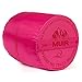 Lucky Bums Compact Lightweight Muir Spring Summer Fall Sleeping Bag Youth 40°F/5°C with Digital Accessory Pocket Compressing Carry Bag Included, Pink, 50.