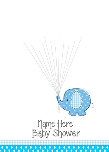 A4 A3 Baby Shower Christening Day Elephant Fingerprint Keepsake A4 A3 Baby Shower Christening Day Elephant Fingerprint Keepsake