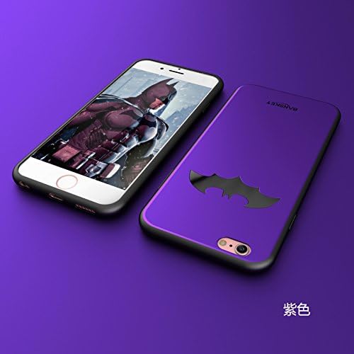 RONNEY'S BANSKEY Batman Soft TPU Case For Apple Iphone 6/6S PURPLE