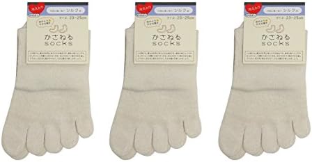 冷えとり 靴下 シルク 5本指 重ね履き 1枚目用 3足組セット