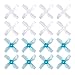 Racingirl 16pcs Gemfan 31mm 4-Blade Props 1220 with 1.0mm Shaft Propeller for 69mm Micro Drone FPV Racing Quadcopter