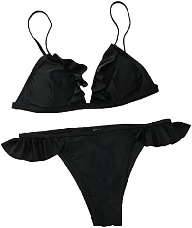 Clearance Bikini Set Missyy Women Halter Swimsuits Bathingsuit Beachwear Sexy Swimwear Fashion Ladies Push-Up Padded Bra (M, Black)