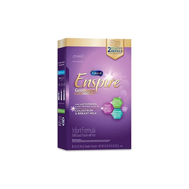 Enfamil Enspire Gentlease Infant Formula with Immune-Supporting Lactoferrin, Brain Building DHA, 5 Nutrient Benefits in…
