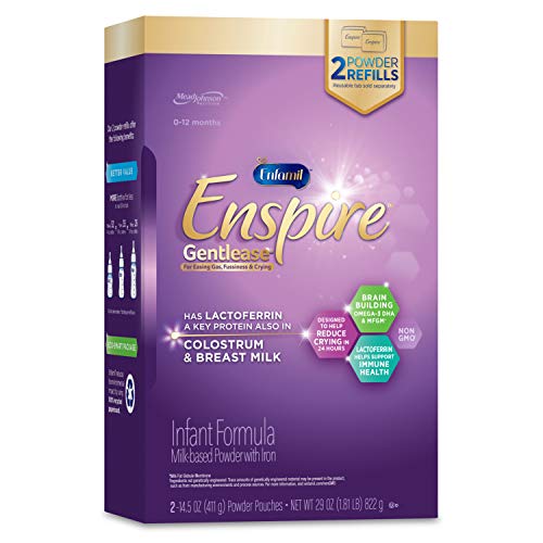 Enfamil Enspire Gentlease Infant Formula with Immune-Supporting Lactoferrin, Brain Building DHA, 5 Nutrient Benefits in…