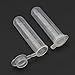 JIUWU Plastic Tube Vial Sample Storage Container 5ml Pack of 50