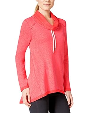 Calvin Klein Performance Women's Funnel-Neck French Terry Sweater Top