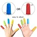 Qulable 10 Pieces Silicone Finger,Finger Protector, Finger Sleeves Great for Glue/Craft/Sewist/Wax/Rosin/Resin/Honey/Adhesives/Finger Cracking/Sport Games (Colors)