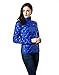 XPOSURZONE Women Packable Down Quilted Jacket Lightweight Puffer Coat Vibrant Cobalt L