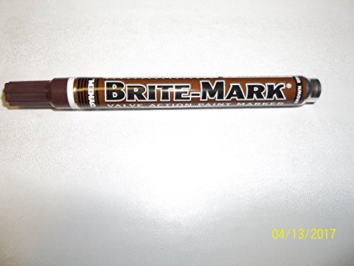 Lot of 12 Dykem #840010 Brite Mark medium tip BROWN industrial paint marker