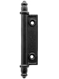 House of Antique Hardware R-09DE-148 Galvanized Iron Faux Shutter Hinge with Black Powder-Coated Finish