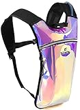 Hydration Backpack - Light Water Pack - 2L Water Bladder Included for Running, Hiking, Biking, Festivals, Raves