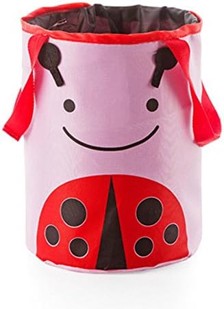 Beetle Face Storage Box Trash Cans Portable Foldable Double-layer Fabric Design, Easy To Dump Garbage And Cleaning.storage Does Not Occupy Space.