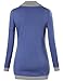 Timeson Women's Long Sleeve Cowl Neck Pullover Kangaroo Pocket Knitted Sweatshirt (XX-Large, Blue)