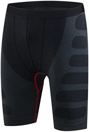 Quick Dry Breathable Compression Baselayer Shirt Pants Set for Men (Asia size XL, Pants_Black Red)