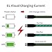 Micro USB Data Cable MKDGO 3ft Flat EL Visible Flowing LED Light Up Charging Cord USB 2.0A Sync Lead Rapid Charge Compatible with Android Phone Samsung S7 S6 Motorola and More - Green Light
