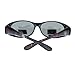 Polarized Sunglasses Fit Over Glasses for Small Glasses Oval Frame Mix Print