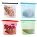 WINIT Reusable Silicone Food Preservation Bags Airtight Seal Freeze Fridge Food Storage Container Savers Bags Versatile Kitchen Cooking Utensil (4pcs)