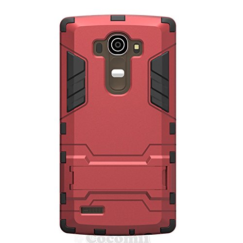 Cocomii Iron Man Armor LG G4 Case New [Heavy Duty] Premium Tactical Grip Kickstand Shockproof Hard Bumper Shell [Military Defender] Full Body Dual Layer Rugged Cover for LG G4 (I.Red) - Thumbnail 3
