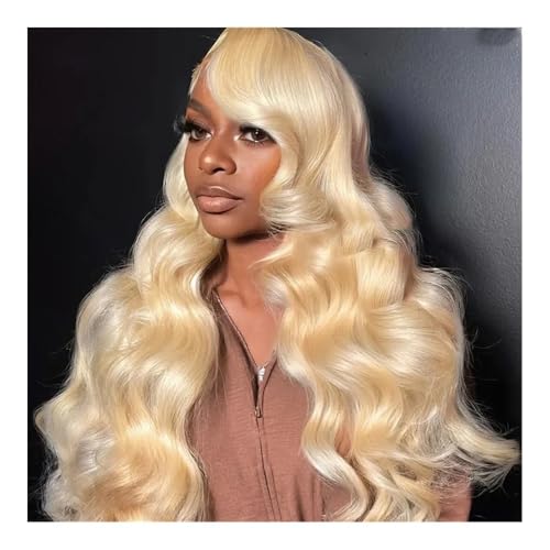 gengchang66 Wigs, Hd Lace Frontal Wig 13x4 Body Wave Human Hair Wigs 30 Inch Honey Blonde Color Wig Brazilian 13x4 Lace Front Wigs For Women(22INCH)