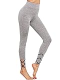 SweatyRocks Women's Striped High Waist Yoga Workout Leggings