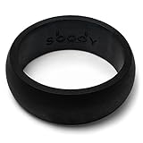 sBodyCo Silicone Wedding Ring – Skin Safe & Comfortable Fit Wedding-Bands for Men made from Non-toxic, Antibacterial Silicone – Designed for Active Men or those with a Dangerous Job