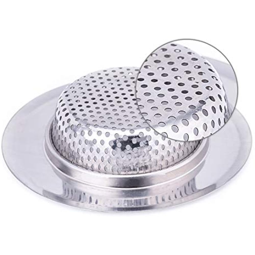 CORNERJOY Drains & Strainers 4.5 Inch Diameter Rim Heavy Duty Stainless