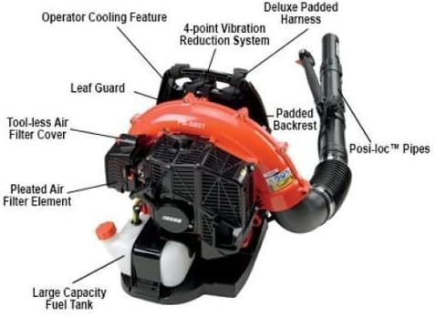 (USA Warehouse) Echo Backpack Blower PB-580T Brand New in Box leaf blower -/PT# HF983-1754370730