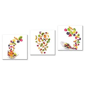 Canvas Wall Art Fruits Dancing in...