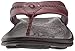 OLUKAI Mea Ola Men's Beach Sandals, Premium Leather Flip-Flop Slides, Compression Molded Footbed & Comfort Fit, Laser-Etched Design