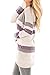 Womens Casual Long Sleeve Sweatshirt Cotton Color Block Striped Tunic Tops Purple XL