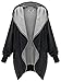 DJT Womens Hooded Zip-up Sweatshirt Coat Jacket 2X-Large Black