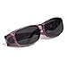 Over Glasses Sunglasses - Polarized Fitover Sunglasses with 100% UV Protection - By Pointed Designs- Style 1 (Purple)