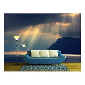 Sea Landscape with Bad Weather and The Cloudy Sky. Crimea, Ukraine. - Removable Wall Mural | Self-Adhesive Large Wallpaper - 66x96 inches