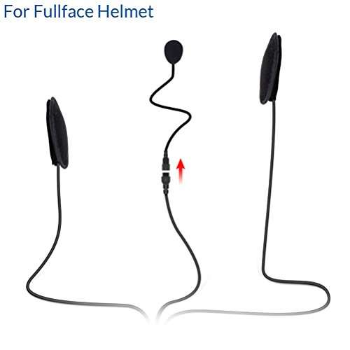 LEXIN h3 Detachable Microphone for Helmet Intercom Headset Stereo, for Bluetooth Intercom LX-B4FM - Thumbnail 5